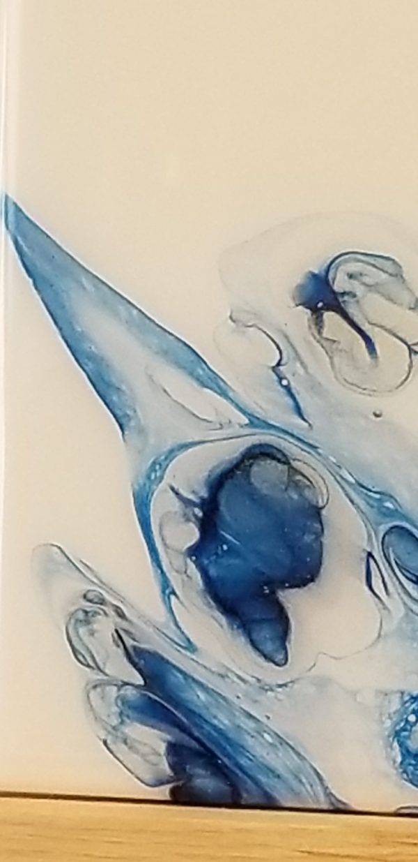 6x6 Tile Free Pour Technique in Blues