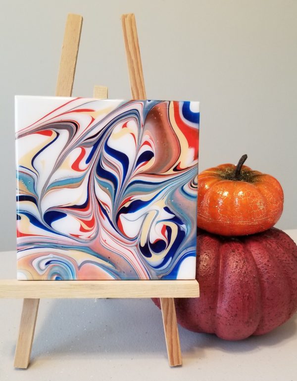 6x6 Tile Free Pour and Tilt Methods in Multi-Colors